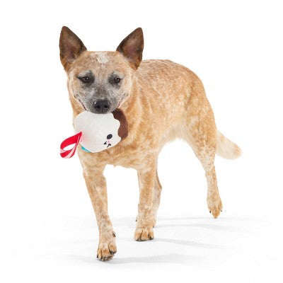 BARK Howly Jowly Holidays Marshmallow Stocking Stuffer Food Shaped Plush Dog Toy