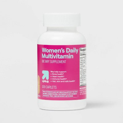 Women's Daily Multivitamin Dietary Supplement Tablets - 100ct - up&up: NSF Certified, Soy-Free, Sodium Free