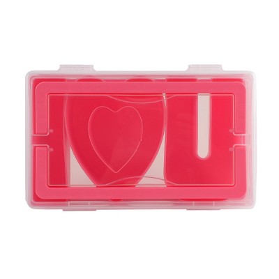 Cook With Color I Love U Sentiment Snack Box Food Storage Container