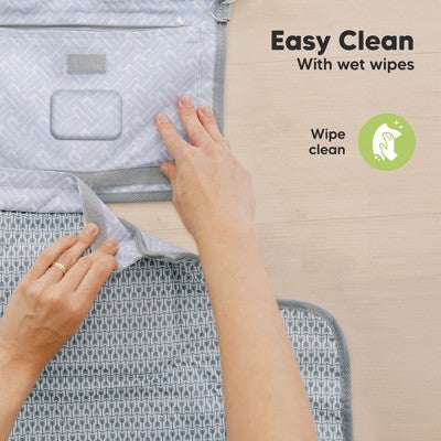 KeaBabies Ezee Portable Diaper Changing Pad, Portable Diaper Changing Mat, Waterproof Foldable Diaper Changing Pad (Prairie)