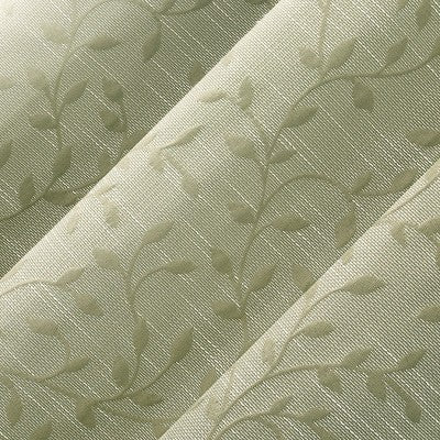 40"x84" Sun Zero Brinlee Leaf Silhouette 100% Blackout Grommet Curtain Panel Sage Green: Modern Floral, Energy Efficient