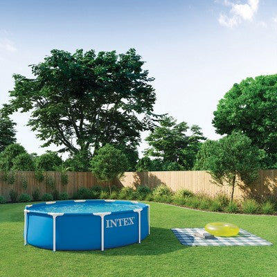 INTEX 28200EP 10Ft X 30In Metal Frame Above Ground Swimming Pool, Pool Only (LOCAL PICKUP ONLY)