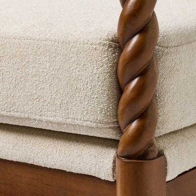 Upholstered Accent Chair with Braided Arms and Legs Natural - Threshold designed with Studio McGee (LOCAL PICKUP ONLY)