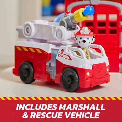 PAW Patrol Fire Rescue Command Center with Marshall Figure