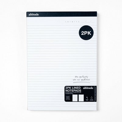 Altitude 2pk 7"x10" Padfolio Refill Notepads