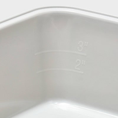 Standard Waste Cat Pan - Gray - L - up&up: Polypropylene, All Ages, Cat Litter Pan