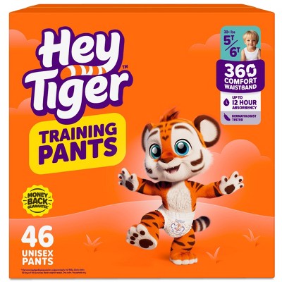 Hey Tiger Disposable Training Pants - 5T-6T - 46ct