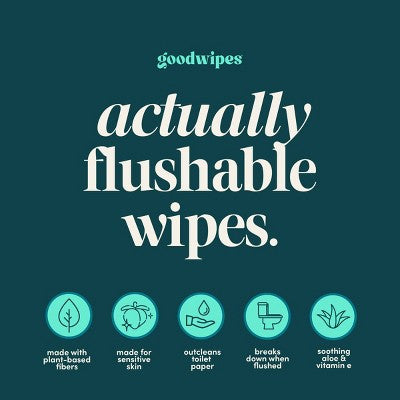 Goodwipes Flushable Personal Wipes - Shea-Coco - 50ct/4pk