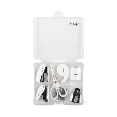 Yoobi Evolve 8pc Mini Supply Kit White
