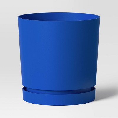 Recycled Resin Indoor Outdoor Planter Pot Blue 6"x6"x6" - Room Essentials