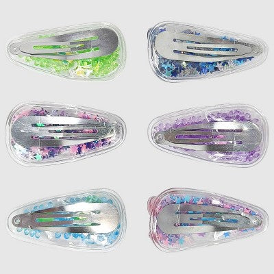 Disney Stitch Confetti Snaps Hair Clips - 6pk: Hair Styling, All Hair Types