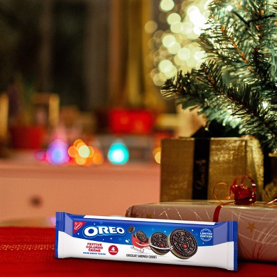 Oreo Red and Green Festive King Size Limited Edition Christmas Cookies - 2.04oz