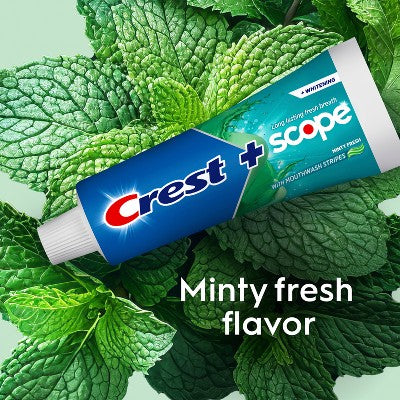 Crest + Scope Complete Whitening Toothpaste Minty Fresh - Trial Size - 2.7oz