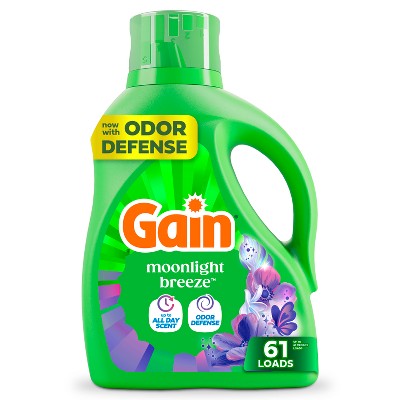 Gain Moonlight Breeze HE Deep Cleaning Concentrated Liquid Laundry Detergent 61 Loads - 81 fl oz