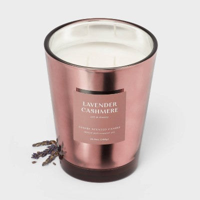 20oz Metallic Jar Candle Lavender Cashmere - Threshold