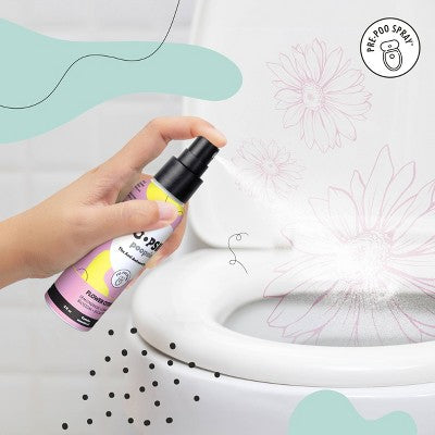 Oopsie Poopsie Toilet Odor Eliminator Toilet Spray - Flower Citrus - 2 fl oz: Ammonia-Free, Aluminum-Free, Dye-Free, Paraben-Free, Sulfate-Free