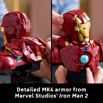 LEGO Marvel Iron Man MK4 Bust Building Kit for Adults 76327