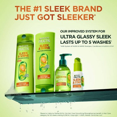 Garnier Fructis Sleek & Shine Sleek & Stay Heat-Activated Hair Serum - 1.7 fl oz