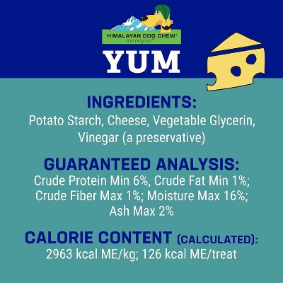 Himalayan Dog Chew Yak Cheese Dog Chews - Yum Cheese - 3 Stick