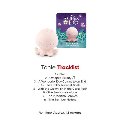tonies Sleepy Friends: Bedtime Stories with Sleepy Octopus Tonie Figurine *ADD 3 TO YOUR CART & 1 IS FREE!*
