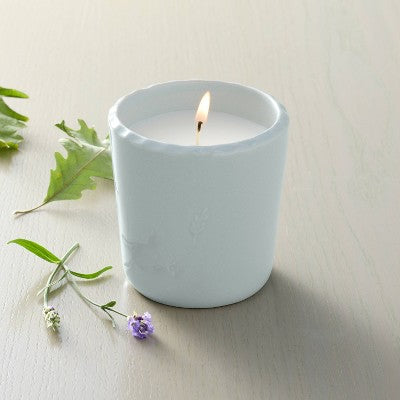 Ceramic Lavender and Birch Jar Candle Blue 6oz - Hearth & Hand with Magnolia