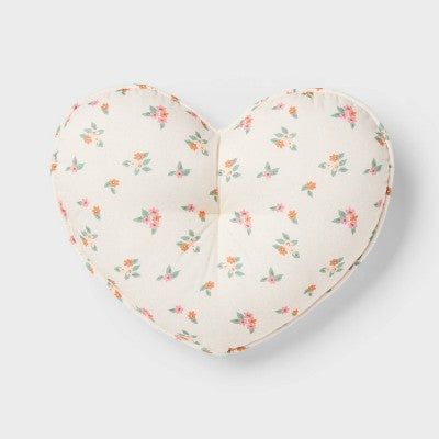 Heart Reversible Mini Decorative Pillow Pink - Pillowfort