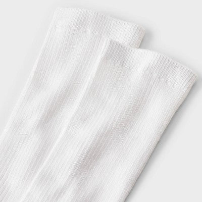 Women's Ultra Soft Everyday Rib-Knit 4pk Crew Socks - Auden White 4-10