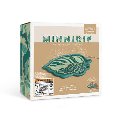 MINNIDIP Splash Pad Play Sprinkler - Oasis Palm Leaf '26 Resort Collection