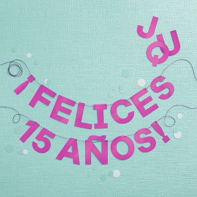 Hot Pink Metallic Create Your Own Banner - Spritz