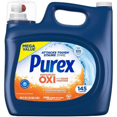 Purex Advanced Oxi HE Fresh Morning Liquid Laundry Detergent 145 Loads - 199 fl oz