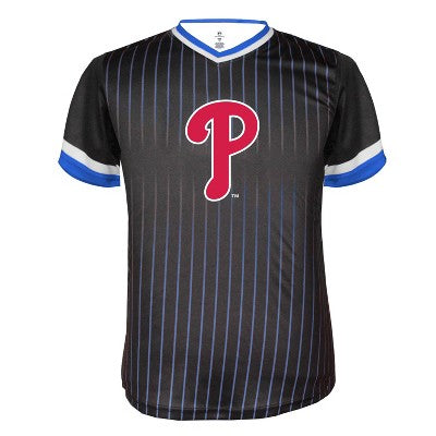 MLB Philadelphia Phillies Boy's V-Neck Jersey - SIZE MIX: Lightweight Polyester Top