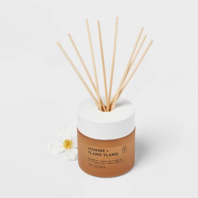 Glass Reed Diffuser Jasmine and Ylang Ylang 3.38 fl oz - Threshold