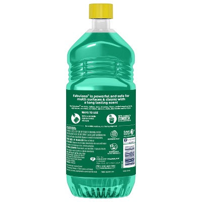 Fabuloso Limited Edition Winter Mint Multi-Purpose Cleaner, 2X Concentrated Formula, Floor Cleaner - 33.8 fl oz Bottle