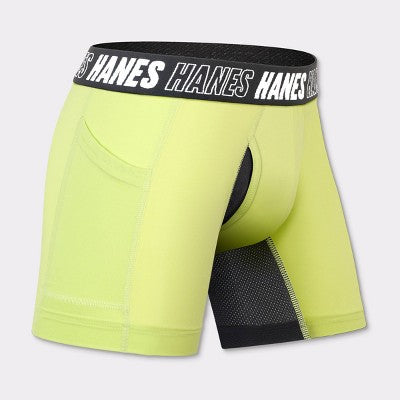 Hanes Moves Boys' 5pk Anti-Chafe Boxer Briefs - Blue M: Moisture Wicking, Quick Dry, 4-Way Stretch