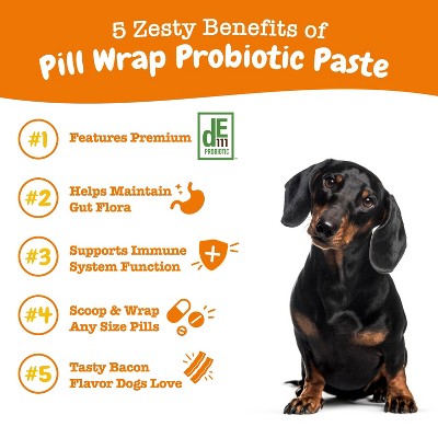 Zesty Paws Probiotic Pill Wrap Pouch for Dogs with Bacon Flavor - 4.2oz