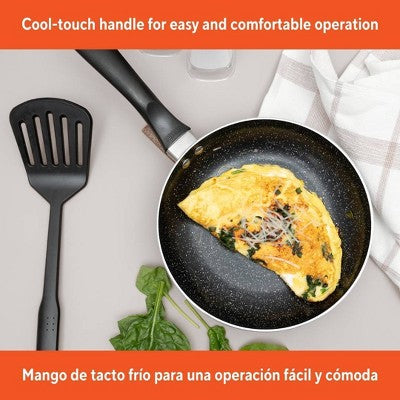 IMUSA 8" Ceramic Bistro Saute Pan Black: Nonstick Cookware, Aluminum, Hand Wash, Electric & Gas Compatible