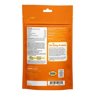 Zesty Paws Bacon Flavor Calming Bites Vitamins and Supplements for Cats - 30ct