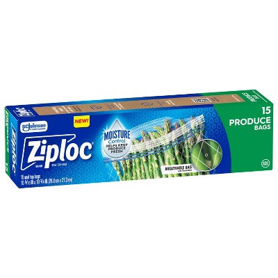 Ziploc Crisp Guard Produce Bags - 15ct