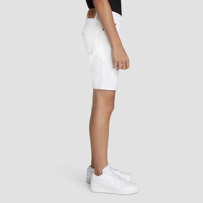 Levi's Boys' Unbasic Destructed 511 Jean Shorts - White 6