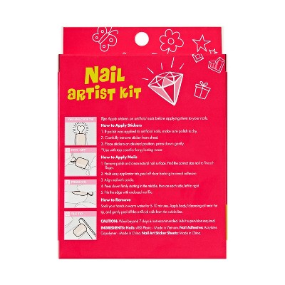 Impress Mini Nail Artist Kit Press-On Fake Nails for Kids Squoval - Wannabe U - 31ct
