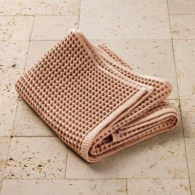 Waffle Bath Towel Clay - Casaluna