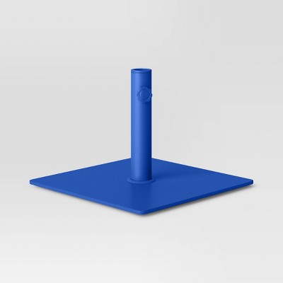 25lbs Steel Square Outdoor Patio Market Umbrella Bases Cobalt - Room Essentials (LOCAL PICKUP ONLY)