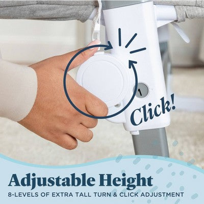 Baby Delight Beside Me Dreamer Bassinet & Bedside Sleeper - Soft Heathered Gray (LOCAL PICKUP ONLY)