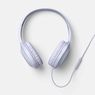 Wired On-Ear Headphones - heyday Soft Purple: 3.5mm Jack, Built-In Microphone