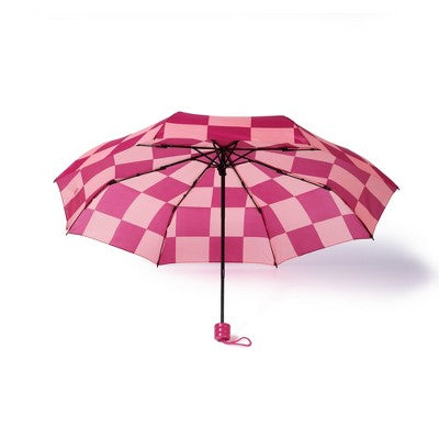 Vivitar Collapsible Umbrella Red/Pink Checkered