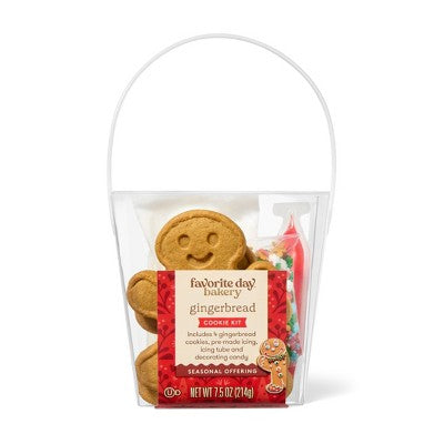 Christmas Gingerbread Cookie Kit - 7.5oz/4ct - Favorite Day