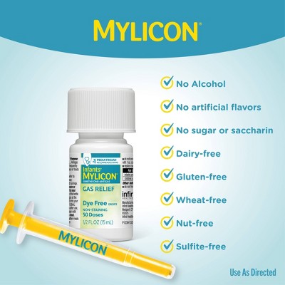 Mylicon Infants Gas Relief Drops Dye Free - 0.5 fl oz