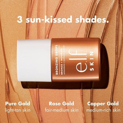 e.l.f. SKIN Bronzing Drops - Pure Gold - 1 fl oz