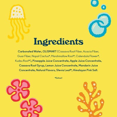 OLIPOP Spongebob Pineapple Paradise Soda - 4pk/12 fl oz Cans