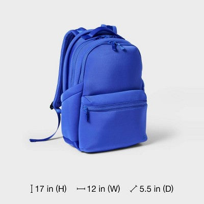 Faux Neoprene 17" Backpack - All In Motion Blue